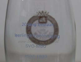 jubileeuw rankglas met achteropdruk detail achter